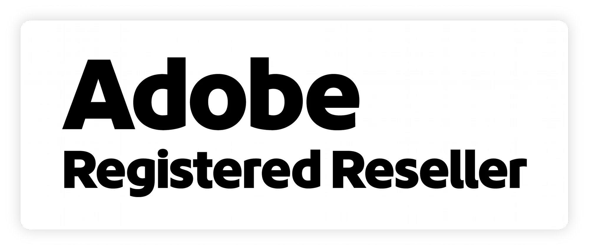 Adobe Registered Reseller logo